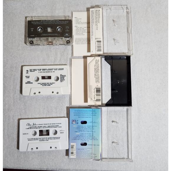 Elton John Vintage Tested Cassette Lot Of 3 (70s, 90s) Pre-owned - Picture 4 of 6